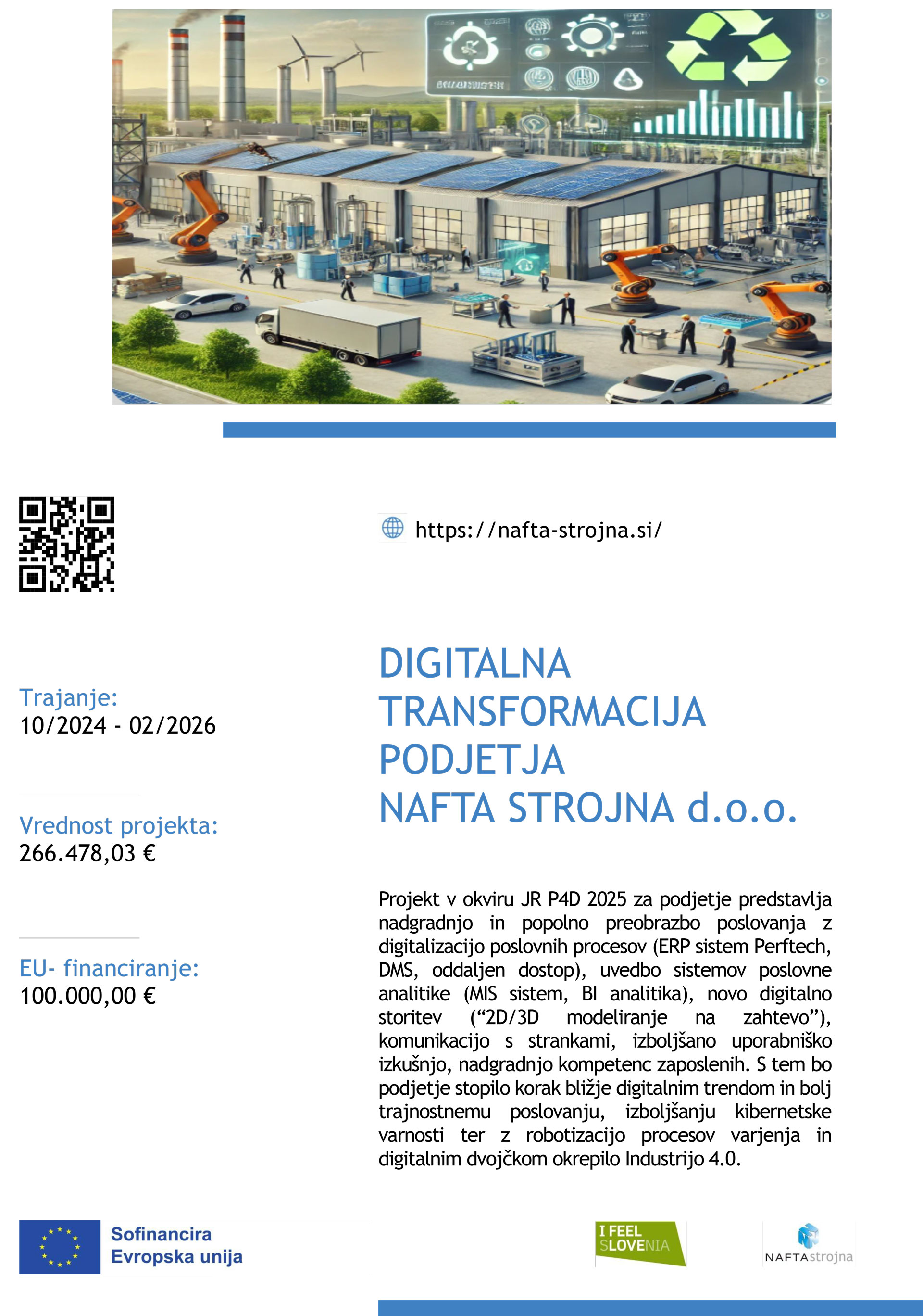 DIGITALNA TRANSFORMACIJA PODJETJA  NAFTA STROJNA d.o.o. (JR P4D 2025)